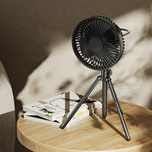 Load image into Gallery viewer, Outdoor Cooling Fan 4000mAh Rechargeable Standing Fans with Adjustable Tripod BBQ Fan 4 Speeds Cooling Fan Camping

