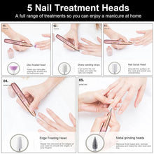Load image into Gallery viewer, Rechargeable Electric Nail File for Beginner Portable Electric Nail Drill for Home Manicure
