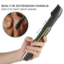 Load image into Gallery viewer, 1 Set Electric Back Shaver Razor Beard Dual-Head Women Men Body Hair Trimmer USB Rechargeable Underarm Hair Razor Remover
