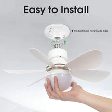Load image into Gallery viewer, 40W Ceiling Fan Light LED E27 With Remote Control Dimming Suitable For Living Room Bedroom Kitchen And Home Use, 85-265V
