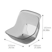 Load image into Gallery viewer, Transparent Fruit Vegetables Draining Bowl Thickened Food-grade Vegetable Washing Drain Basket Streamlined Design
