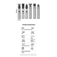 Load image into Gallery viewer, Dual-Sided Blade Body Hair Trimmer For Men With Innovative Perforated Design, Grooming Kit Includes Detachable Magnetic Head
