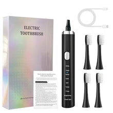 Load image into Gallery viewer, Smart Sonic Electric Toothbrush USB Rechargeable Soft Bristle Dental Care Kit IPX7 Waterproof 8 Speed Mode 500mAh 4 Brush Heads
