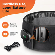 Load image into Gallery viewer, Electric Heating Waist Massager Vibration Hot Compress Lumbar Brace Belt Waist Massage Back Support Relax Set
