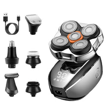 Load image into Gallery viewer, Head Shavers for Bald Men Shaver, 5 in 1 Electric Razor with Rechargeable Hair Clippers Nose Hair Trimmer Portable Travel Razor
