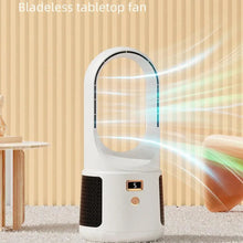 Load image into Gallery viewer, Portable Fan Household Bladeless Electric Fan Rechargeable Standing Fan Cooling Office Camping Mini Silent Circulation Fan
