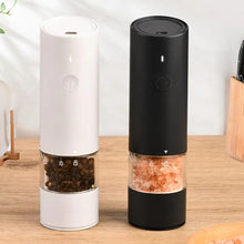Load image into Gallery viewer, Usb Rechargeable Pepper Grinder Usb Rechargeable Electric Salt Pepper Grinder with Adjustable Ceramic Core Visible for Kitchen
