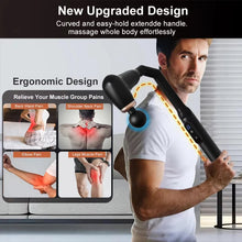 Load image into Gallery viewer, Portable Deep Tissue Massage Gun with U-Shaped Handle for Neck Back Shoulder Leg Pain Relief Home Gym Travel Use
