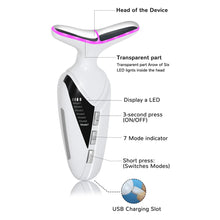 Load image into Gallery viewer, Neck Beauty Instrument Face and Neck Massager Suitable for Women's Home Skin Care
