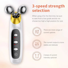 Load image into Gallery viewer, 4D EMS Facial Roller Massager Beauty Machine for Skin Tightening Face Eye Neck Double Chin Massage Face Lift Tool
