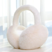 Load image into Gallery viewer, Soft Plush Ear Warmer Winter Warm Earmuffs Solid Color  Ear Cover Outdoor Cold Protection Ear-Muffs Folding Earflap Fashion
