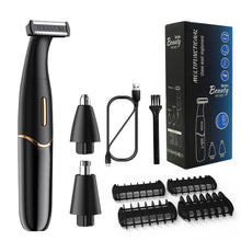 Load image into Gallery viewer, 3 in 1 Electric Hair Shaver Nose Hair Trimmer Eyebrow Trimmer With LED Display Lady Shaver Bikini Line Zone Pubic Hair Removal
