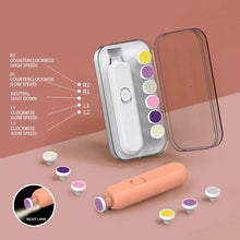 Load image into Gallery viewer, Nail Trimmer with Light Electric Light Up 360 Degree Rotating Kids Nail Trimmer Low Noise Children Nail File Nail Clippers
