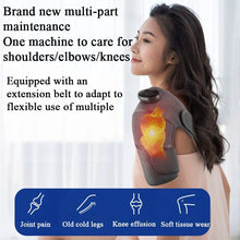 Load image into Gallery viewer, Heated Knee Massager Shoulder Brace Adjustable Vibrations And Heating Modes Heating Pad For Knee Elbow Shoulder Relax Legs
