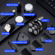 Load image into Gallery viewer, Portable 5 in 1 Men's Electric Shaver Body Trimmer USB Rechargeable Waterproof Mini Shaver Hair Trimmer Nose Hair Trimmer Razor
