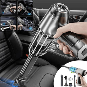 Car Vacuum Cleaner 26000PA Strong Suction Wireless Portable Vacuum Cleaner Dual Use Mini Handheld Cleaning for Car Home Desktop