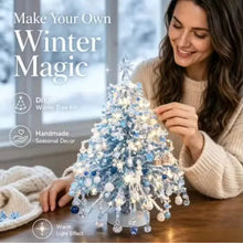 Load image into Gallery viewer, Handmade Bead Weaving Christmas Tree DIY Kit Desktop Holiday Decoration Beaded Xmas Ornament Festive Craft Present

