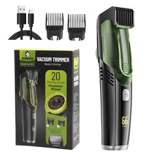 Load image into Gallery viewer, Vacuum Beard Trimmer for Men Mustache Trimmer with 20 Length and Styles Adjustable Built-in Vacuum Trimmer for Mustache
