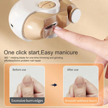 Load image into Gallery viewer, Nail Trimming Polishing Device Easy-to-use Nail Clipper Compact Electric Nail Clipper Set with Usb for Manicure for Portable
