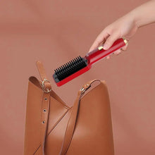 Load image into Gallery viewer, Hair Straightening Comb Portable Wireless Hair Straightener Brush for Women Fast Heating Anti-frizz Styling Comb
