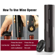 Load image into Gallery viewer, Automatic Electric Wine Openers for Beer USB Rechargeable Beer Bottle Openers Corkscrew Wine Beer Cap Opener Kitchen Accessories
