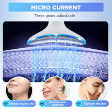 Load image into Gallery viewer, LED Neck Beauty Device EMS Facial Lifting Firming Massage Beauty Machine Skin Care Vibration Facial Massager Double Chin Remover

