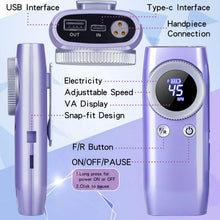 Load image into Gallery viewer, 45000RPM Electric Nail Drill Machine Rechargeable Manicure Cutter Machine With LCD Display Professional Nails Sander Nail Art
