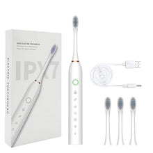 Load image into Gallery viewer, Electric Sonic Toothbrush Rechargeable for Adults 6 Modes Electronic Tooth Brushes Smart Timer with Replacement Heads Waterproof
