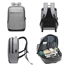 Load image into Gallery viewer, Fashion Men's Backpack Oxford Cloth Waterproof Large Capacity Shoulder Bag Holds 15.6 Inches Laptop Bag With USB Port Rucksack
