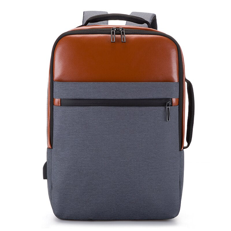 Business Backpack For Men Large Capacity USB Charging Bag Male Multifunction Waterproof Rucksack Fashion Portable Laptop Bagpack