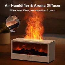Load image into Gallery viewer, Fireplace Humidifier Flame Aroma Diffuser Fire Humidifier Essential Oil Diffuser Fragrance Diffuser for Room Home Aromatherapy
