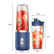 Load image into Gallery viewer, Portable Small Electric Juicer Stainless Steel Blade Cup Juicer Fruit Automatic Smoothie Blender Kitchen Tool
