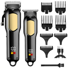 Load image into Gallery viewer, Professional Men's Electric Hair Clipper Multifunctional Hair Trimmer USB Rechargeable Electric Push Cutting Styling Tool
