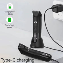 Load image into Gallery viewer, Pubic Hair Trimmer for Men – Ceramic Blade No Nick No Cut Ball Trimmer IPX7 Waterproof USB-C Rechargeable Electric Shaving
