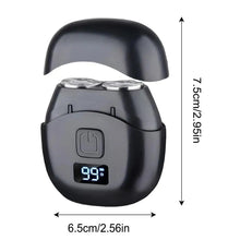 Load image into Gallery viewer, Mini Electric Shaver Double Head Men's Razor Beard Trimmer Shaver  Men Double Floating Magnetic Blade Head Portable Beard Knife
