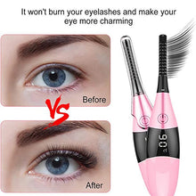 Load image into Gallery viewer, Heated Eyelash Curler Portable USB Rechargeable 4 Temperature Adjustable With LED Digital Display Styling Tool
