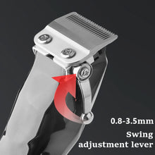 Load image into Gallery viewer, Professional Cordless Hair Clipper Rechargeable Men Hair Trimmer Adjustable Cutting Lever Barber Shop LCD Display
