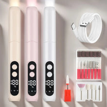 Load image into Gallery viewer, Electric Nail Drill Machine,Usb Nail File,Portable Manicure Pedicure Kit,Long-Lasting Battery Nail Drill Pen,Travel Nail Care
