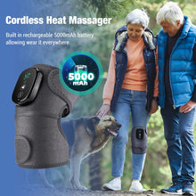Load image into Gallery viewer, Electric Heating Knee Shoulder Massager Pad Brace LED Vibrators Orthopedics Belt 65℃ Arthritis Pain Relief Physiotherapy Charge
