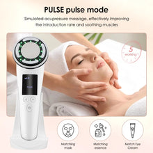 Load image into Gallery viewer, EMS Facial Massager Hot Cold Face Lifting Machine LED Photon Therapy Clean Beauty Device Wrinkle Removal Anti Aging Skin Care
