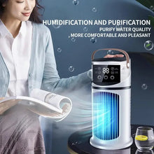 Load image into Gallery viewer, Portable Air Conditioners Personal Air Cooler Fan Evaporative Cooling Personal Cooler For Desktop Room Car Bedroom
