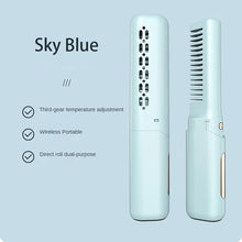 Load image into Gallery viewer, Cordless Compact Hair Straightening Brush Automatic Power Off Protection Portable A Smooth Comb Not Harmful To Hair Anti-scald
