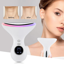 Load image into Gallery viewer, Electric Neck Beauty Instrument EMS Color Light Remove Neck Lines Vibration Neck Massager Lifting &amp; Tightening Beauty Instrument
