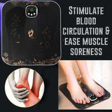 Load image into Gallery viewer, Portable EMS Silicond Foot Massager USB Charging Electric Massager Pad Muscle Stimulatior Black
