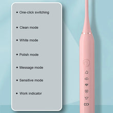 Load image into Gallery viewer, Electric Toothbrush Sonic Toothbrush Rechargeable IPX7 Waterproof 5 Mode Travel Toothbrush with 5 Brush Head best Gift
