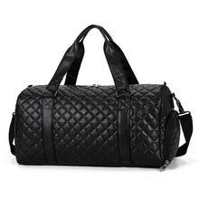 Load image into Gallery viewer, PU Leather Men's Fitness Travel Bag Simple Large Capacity Shoulder Messenger Bag Multifunctional Design Unisex Handbag
