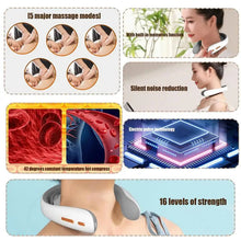 Load image into Gallery viewer, Cordless Neck Massager Rechargeable Neck Muscle Relaxation Device Heating Portable Cordless Neck Relaxer Relaxing Body Machine
