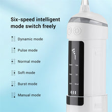 Load image into Gallery viewer, Portable Oral Irrigator Dental Water Thread For Teeth Cleaner Rechargeable Water Flosser 6 Cleaning Mode Mouth Washing Machine
