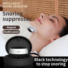 Load image into Gallery viewer, Smart Anti Snoring Device Dual Pulse Muscle Stimulator Stop Snore Relaxation Treatment Health Care Improve Sleeping Effective
