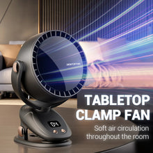 Load image into Gallery viewer, Wireless Air Conditioner Fan 3600mAh Camping Desktop Fan 6 Modes Shaking Ventilator Wall Ceiling Fan Portable Quiet Air Cooling
